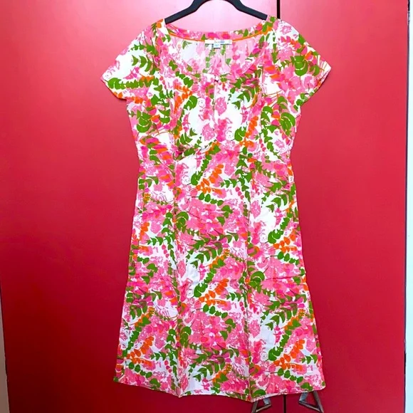 Boden | Dresses | Boden Cotton Empire Line Dress With Keyhole Neck |  Poshmark